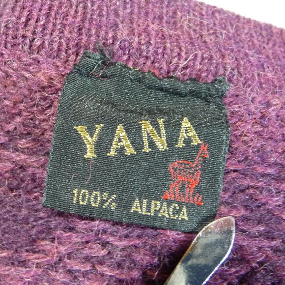 PERUVIAN 100% ALPACA CARDIGAN SIZE SMALL - Picture 5 of 7